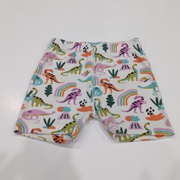 Hanna Andersson Rainbow Dino Dinosaurs Short John Organic Cotton Pajamas 120 6 7 - Picture 4 of 9